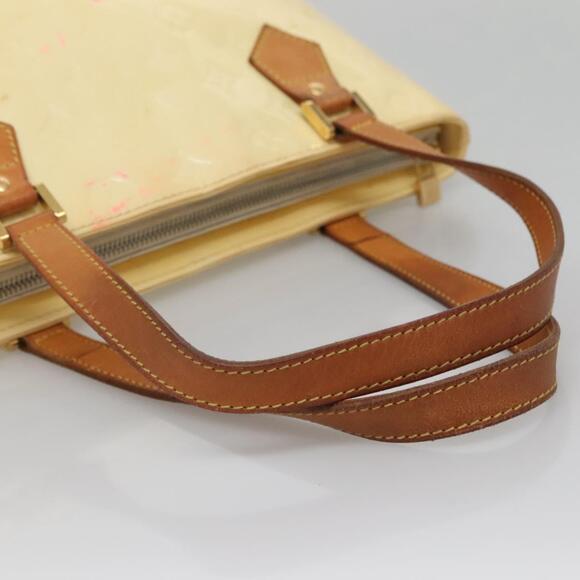 LOUIS VUITTON Monogram Vernis Houston Hand Bag Perle M91342 - Picture 7 of 16